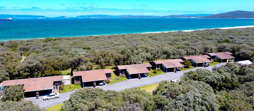 Emu Beach Chalets Aerial